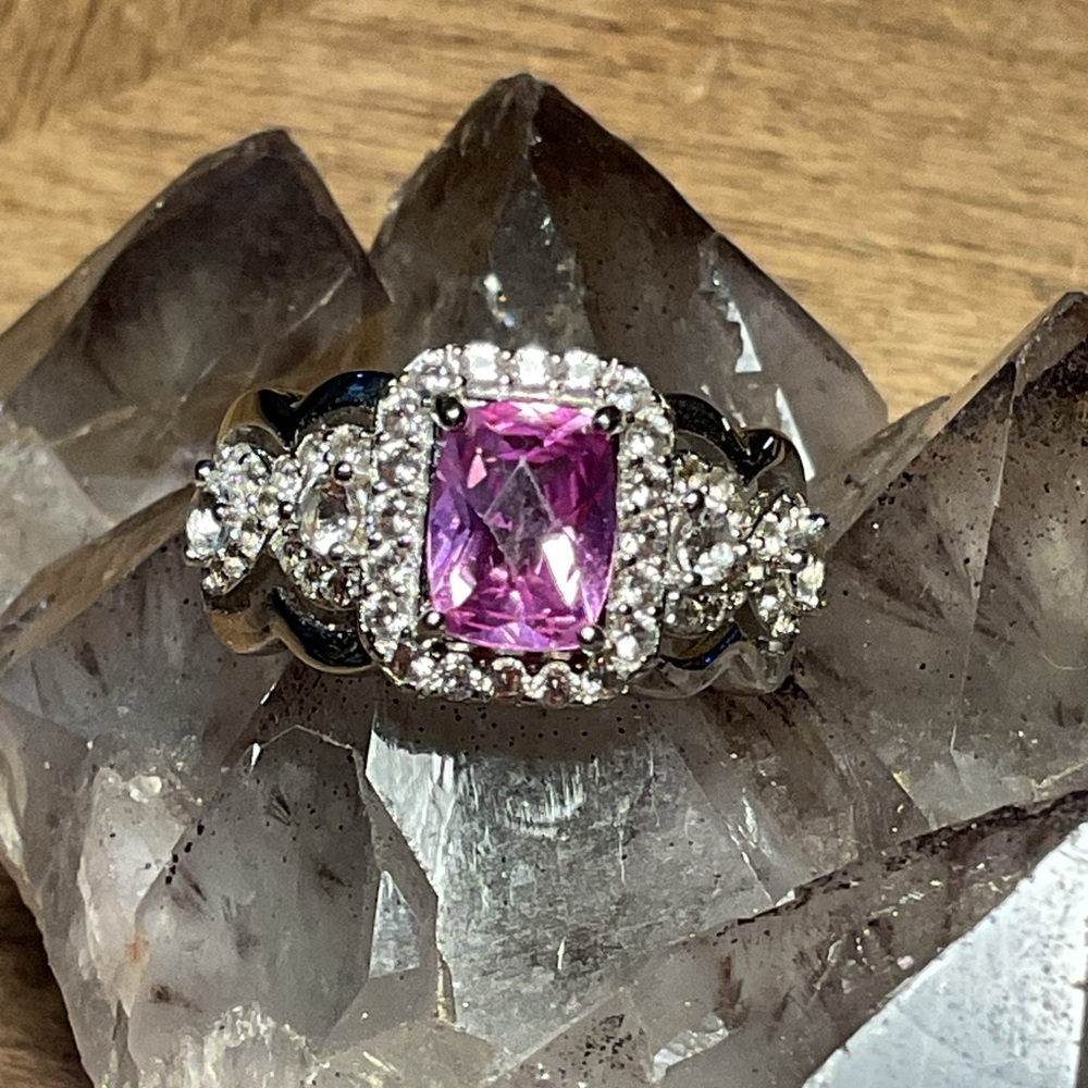 Pink Ruby .925 Silver Ring